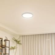 Lindby LED-Deckenleuchte Pravin, Ø 40 cm, CCT, weiß