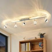 Lucande Kilio LED-Deckenstrahler, 5-flammig, chrom