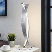 Lucande LED-Tischleuchte Marija, silber, Metall, 61,5 cm