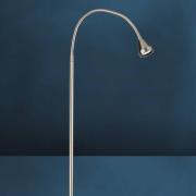 LED-Stehleuchte Mini, flexibler Arm, nickel, 5.000K