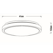 LED-Deckenleuchte Dasher, schwarz, Ø 41 cm, Sensor, IP44