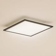 Lindby LED-Panel Enhife, schwarz, 39,5x39,5 cm