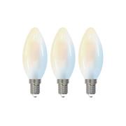 LUUMR Smart LED-Tropfenlampe 3er-Set E14 4,2W CCT klar Tuya