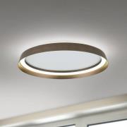 LED-Deckenlampe Manta, Ø 45 cm, alu/bronze, Alu, up/down