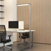 Arcchio LED-Stehleuchte Timon, 54W, silber, Höhe 195 cm