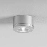 Egger LED-Downlight Newton, grau, 30°, 3.000 K Ø 6,3 cm IP54