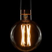 SEGULA LED-Globelampe E27 14 W klar Filament 922 dim 1400 lm