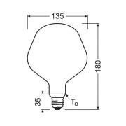 OSRAM LED Vintage 1906 Big Apple E27 7,3W 2700K matt dimmbar