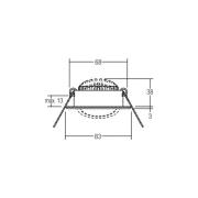 BRUMBERG LED-Einbauspot BB09, on/off, Anschlussbox, weiß