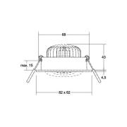 BRUMBERG LED-Spot BB36 on/off Anschlussbox strukturweiß