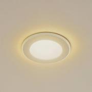 Lindby LED-Einbauleuchte Toka, 4,9 W, weiß, Kunststoff, CCT