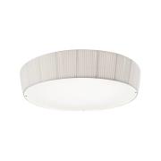 Bover LED-Deckenlampe Plafonet, Ø 95 cm, weiß, Alu/Stoff