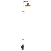 Bover LED-Wandlampe Platet A/06, schwarz/terracotta, 154 cm