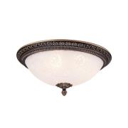 Maytoni Deckenlampe Pascal, bronze antik Ø 37 cm Glas/Metall