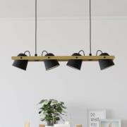 EGLO connect LED-Deckenleuchte Hornwood-Z, 4-fl., schwarz