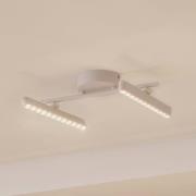 Lindby LED-Strahler Eldrin, weiß, 2-flg., Lichtpunkte