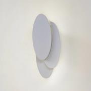 Lindby LED-Wandleuchte Kolme, weiß, Kunststoff, 28 cm