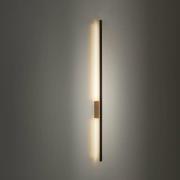 LED-Wandleuchte Flash, schwarz/kiefer, Höhe 108 cm 1-flammig