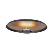 LED-Deckenleuchte Oro, Ø 45 cm, schwarz/gold, Metall dimmbar