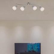 Deckenstrahler Elliott, nickel matt, Länge 70 cm, Metall