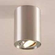 Arcchio Deckenspot Jolina, rund, grau, 13 cm, Metall