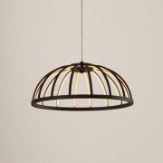 Lucande LED-Hängeleuchte Attea, schwarz, Ø 40 cm, Aluminium