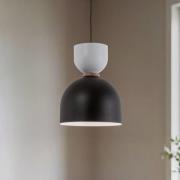Hängeleuchte Clementine, schwarz/weiß, 1-flammig, E27