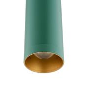LED-Pendelleuchte Rulo, grün, Ø 3,2 cm, Stahl, 3000 K
