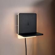 LED-Wandleuchte Fairfield, Metall, schwarz matt, Dimmer