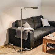 Danuta verstellbare LED-Stehleuchte, nickel matt