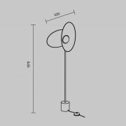 Maytoni LED-Stehleuchte Evolution, schwarz/weiß, Höhe 158 cm