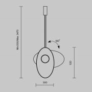 Maytoni LED-Hängeleuchte Evolution, weiß/weiß, schwenkbar