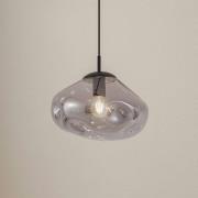 Lindby Hängeleuchte Lelia, rauchgrau, Glas, Ø 35 cm
