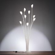 Stehleuchte Gloriosa, creme, Glas, 9-flammig
