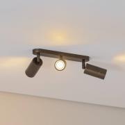 Deckenstrahler Link, titan-goldfarben, Länge 33 cm, 3-flg.