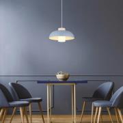 Pendellampe Lowe, blau matt, Ø 38 cm, Metall