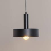 Hängeleuchte Vitrum round, schwarz, zylindrisch, Ø 27 cm