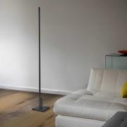 Quitani Talon LED-Stehleuchte eloxal schwarz matt