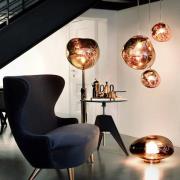 Tom Dixon Stehlampe Melt, kupferfarben, Höhe 165 cm, Stahl