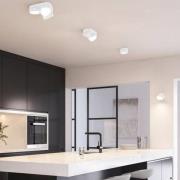 LED-Deckenspot Stanos, CCT, zweiflammig, weiß