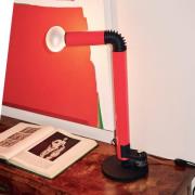 Stilnovo Tischlampe Periscopio, rot, Höhe 68 cm, Metall
