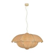 MARKET SET Hängelampe Coquillage, 70 cm, naturfarben, Rattan