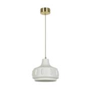 MARKET SET Pendellampe Jimmy, Ø 25 cm, weiß, Keramik