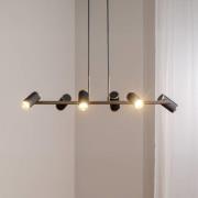 Hängelampe Lume schwarz/gold antik Länge 86 cm 6-flg. Metall