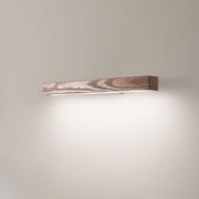 LED-Holzwandleuchte Teo, walnuss, 46 cm, 3000 K