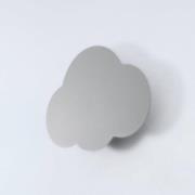 Wandleuchte Cloud, grau, 38 cm breit, Metall, Wolke, G9