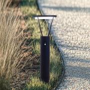 Lucande LED-Solarwegelampe Elario, 80 cm, CCT, Sensor