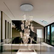 LED-Hängeleuchte Velos, chrom, 24-fl. , Metall, Kunststoff