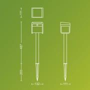 Philips LED-Solar-Erdspießleuchte Ezra UE, Kunststoff, IP44