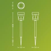 Philips LED-Solarleuchte Avery, Erdspieß, schwarz, IP44